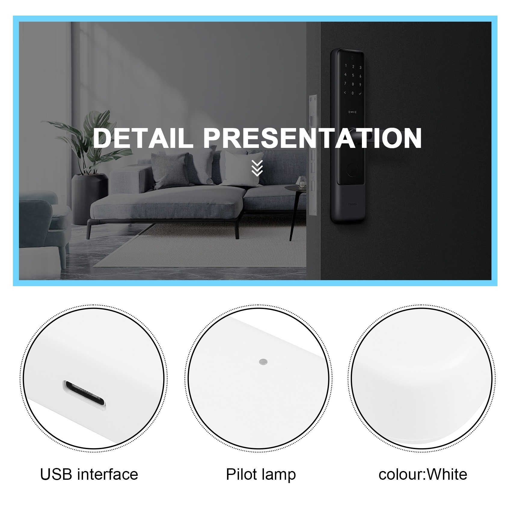 Smart Door Lock Wifi - Bluetooth Wifi Ağ Geçidi Parmak İzi