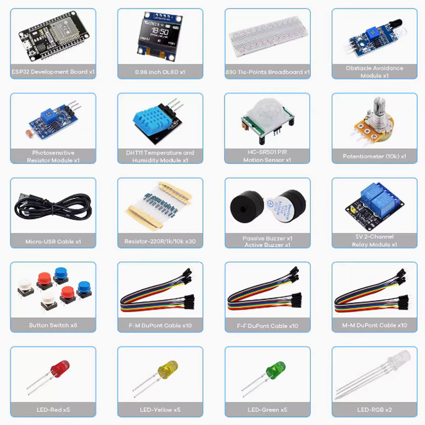 Proje Başlangıç Kiti için Crea - Esp32 Smart Home Kit incelemesi ve fiyatı
