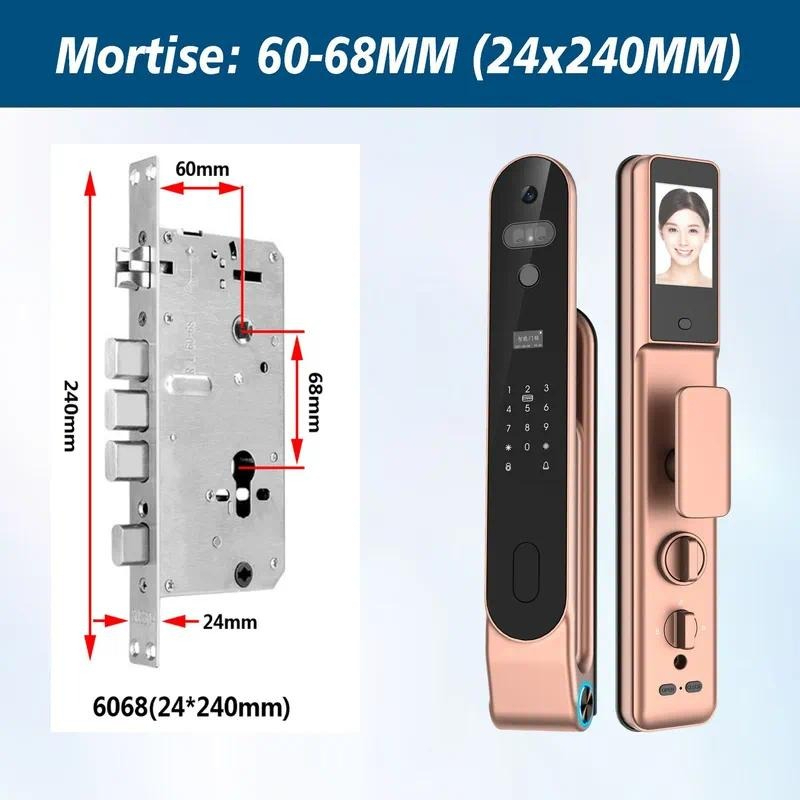 Yüksek kaliteli 3D yüz tanıma, - Smart Door Lock Wifi incelemesi ve fiyatı