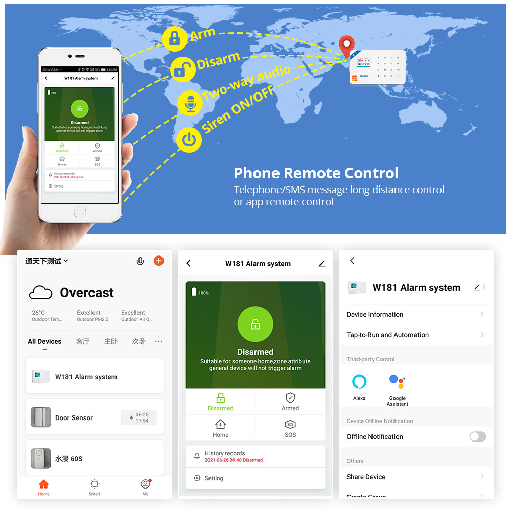 KERUI Güvenlik Alarm Sistemi K - Smart Home Automation Kit incelemesi ve fiyatı